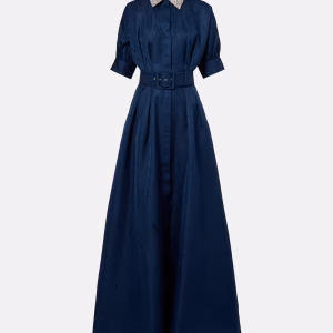 Rebecca Vallance Cielo embellished silk shirt dress