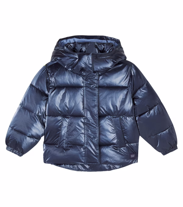 Scotch & Soda Kids Hooded puffer jacket