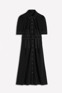 Anita Ponte Shirt Dress Black