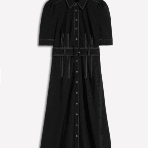 Anita Ponte Shirt Dress Black