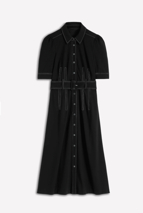 Anita Ponte Shirt Dress Black