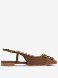 Easy Slingback Flats Raw Umber