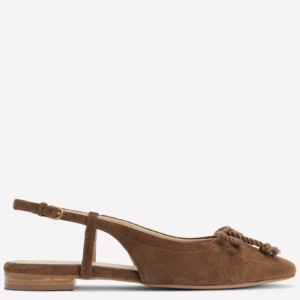 Easy Slingback Flats Raw Umber