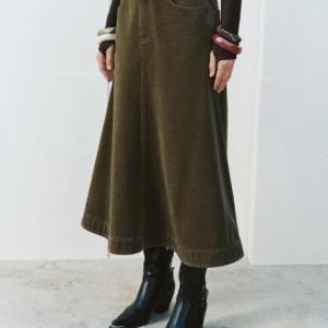 Maxi A-Line Denim Skirts