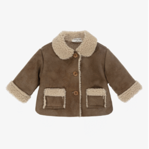 1 + in the family Brown Faux Suede & Sherpa Fleece Jacket