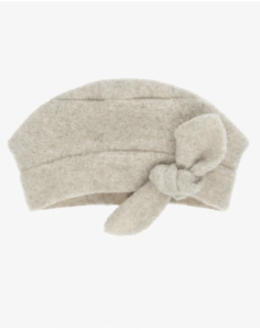 1 + in the family Girls Beige Beret with Bow