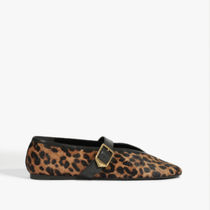 Courtney Buckle Hair Calf Flat