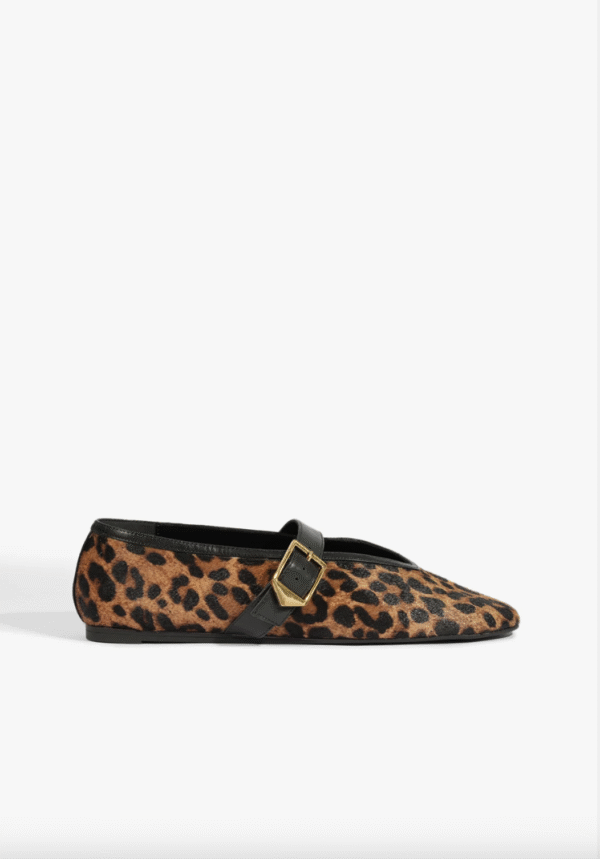 Courtney Buckle Hair Calf Flat