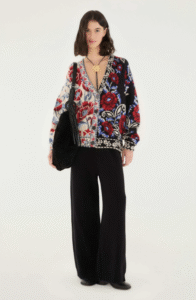 Mixed Valentina Floral Cardigan FARM Rio
