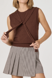 Scarf Tie Sleeveless Sweater ASTR the Label