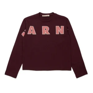 Marni Kids Logo Embroidered Long-Sleeved T-Shirt