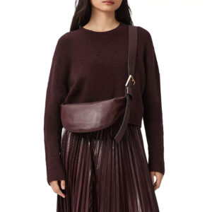 ALLSAINTS Luna Crossbody Dark Red