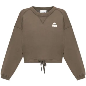Isabel Marant Étoile Logo Printed Drawstring Sweatshirt
