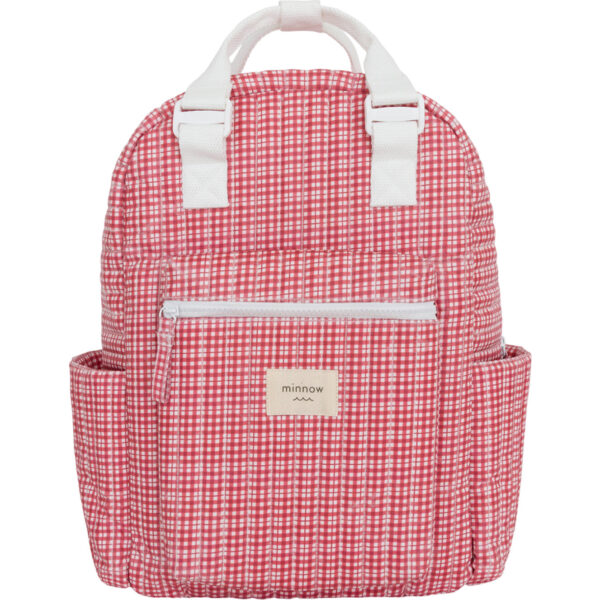 MINNOW Poppy Gingham Coated Everyday Backpack