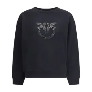 Pinko Logo Embellished Crewneck Sweatshirt
