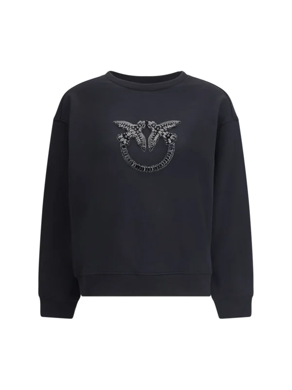 Pinko Logo Embellished Crewneck Sweatshirt