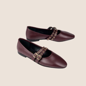 Como 2 Buckle - Wine Leather