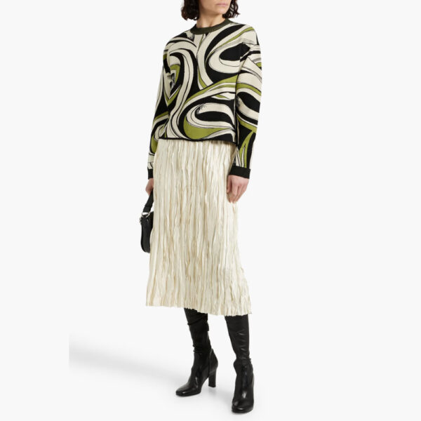 DIANE VON FURSTENBERG Tierna intarsia-knit sweater