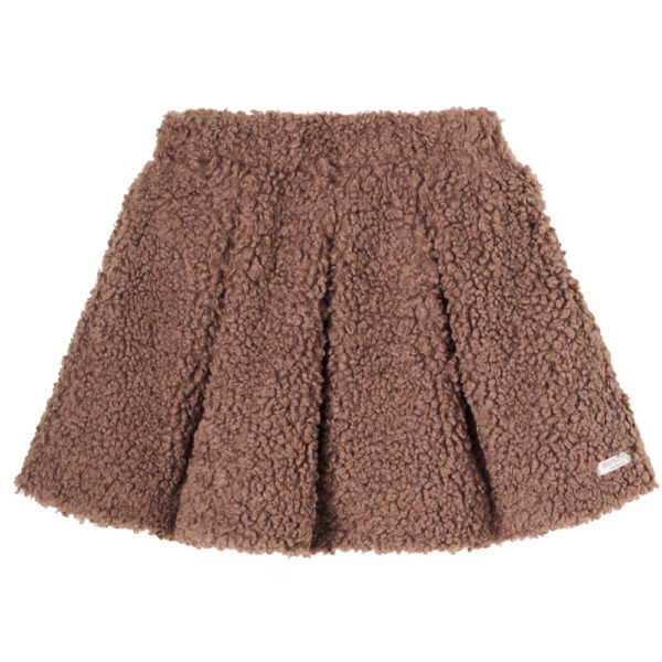 Donsje Isabelle pleated teddy skirt
