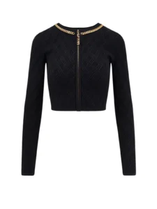 Elisabetta Franchi Chain Detailed Cardigan