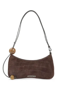 Jacquemus Logo Lettering Le Bisou Perle Shoulder Bag