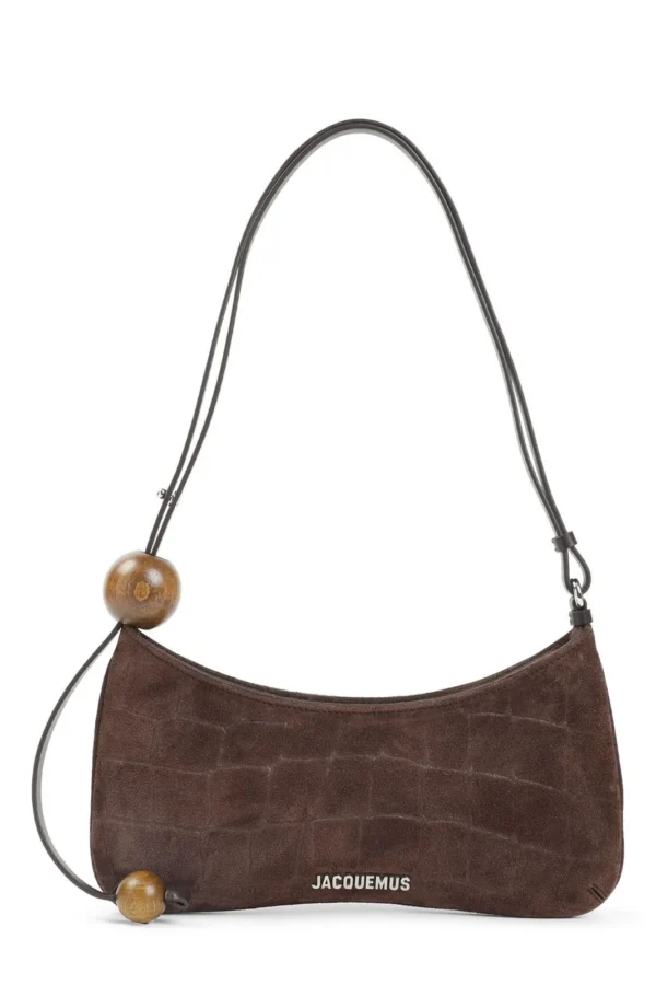 Jacquemus Logo Lettering Le Bisou Perle Shoulder Bag