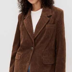 Free People Paper Cut Vegan Blazer