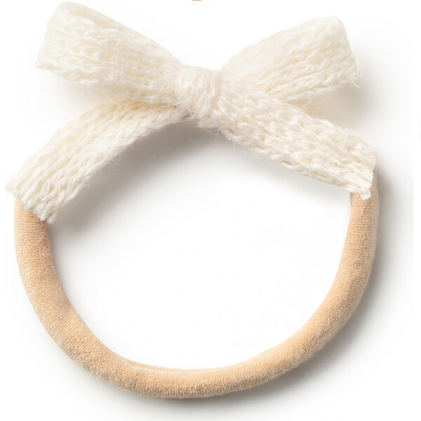 Halo Luxe Avery Ribbed Knit Baby Band, Ivory