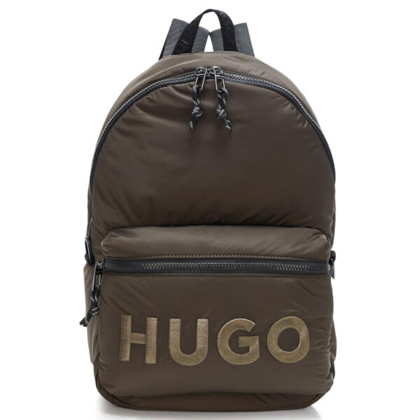 HUGO Rikky Tonal Logo Nylon Backpack, juniper, PCE.