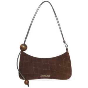 Jacquemus Logo Lettering Le Bisou Perle Shoulder Bag