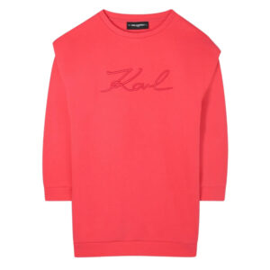Karl Lagerfeld Kids embroidered-logo sweatshirt dress