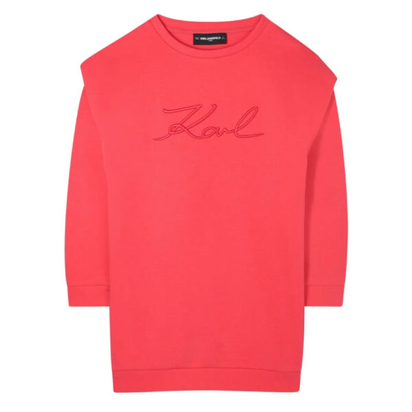 Karl Lagerfeld Kids embroidered-logo sweatshirt dress