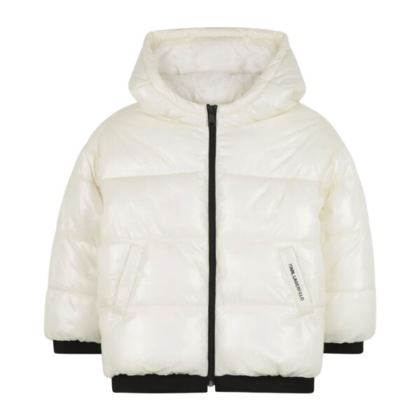 Karl Lagerfeld Kids padded hooded jacket