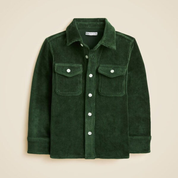 Kids' knit corduroy shirt