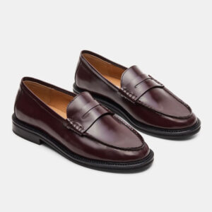 Madison Burgundy Box Leather BURGUNDY