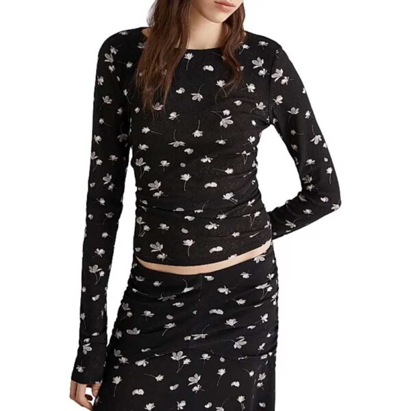 Marella Printed Tulle Jersey T Shirt