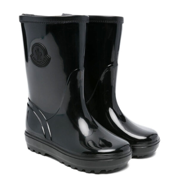 Moncler Enfant logo-plaque rubber boots