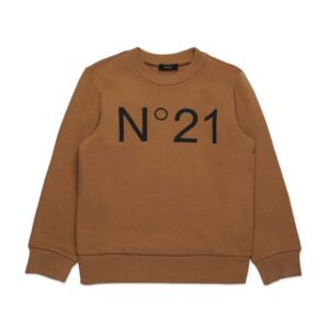 N°21 Kids Logo Printed Crewneck Sweatshirt