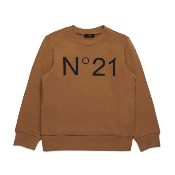 N°21 Kids Logo Printed Crewneck Sweatshirt