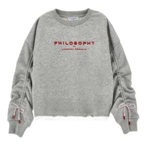 Philosophy Di Lorenzo Serafini Kids drawstring-sleeves sweatshirt