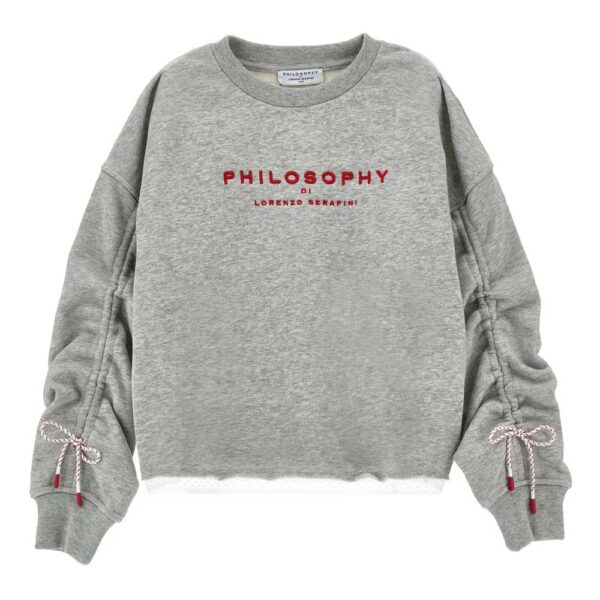 Philosophy Di Lorenzo Serafini Kids drawstring-sleeves sweatshirt