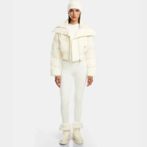 Rudsak yvette women’s crop corduroy down puffer