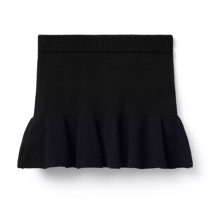 Ruffle Hem Sweater Skirt jj black