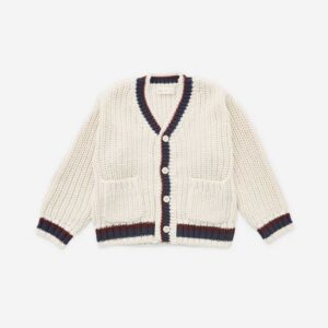 Rylee + Cru  Collegiate Cardigan || Natural