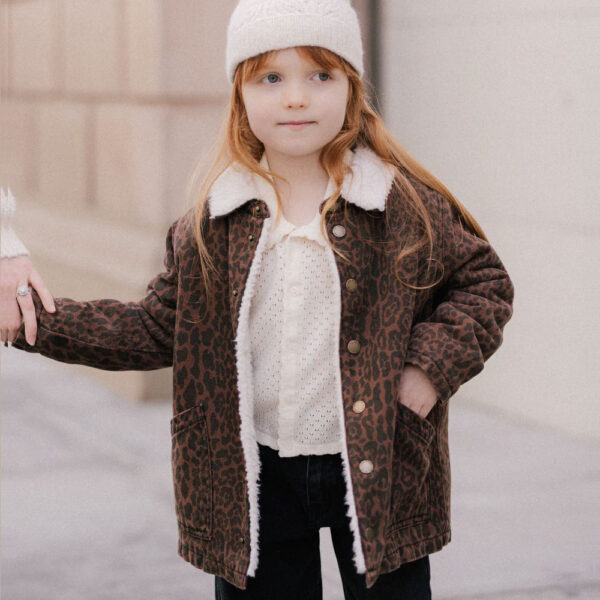 Rylee + Cru Long Chore Coat || Leopard