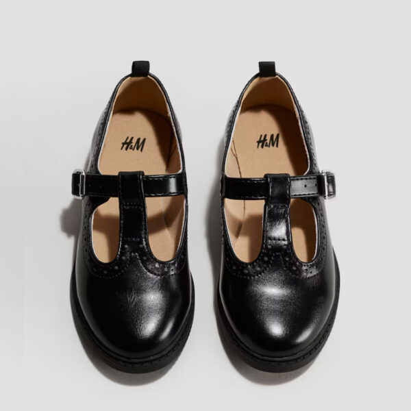 T-strap Mary Janes Black