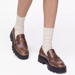 The Distressed Leather Frankie Loafer