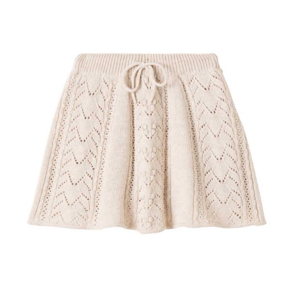 The New Society Lila open-knit skirt