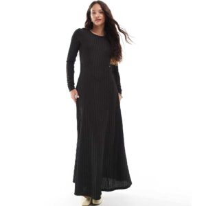 Threadbare long sleeve ribbed textured maxi dress