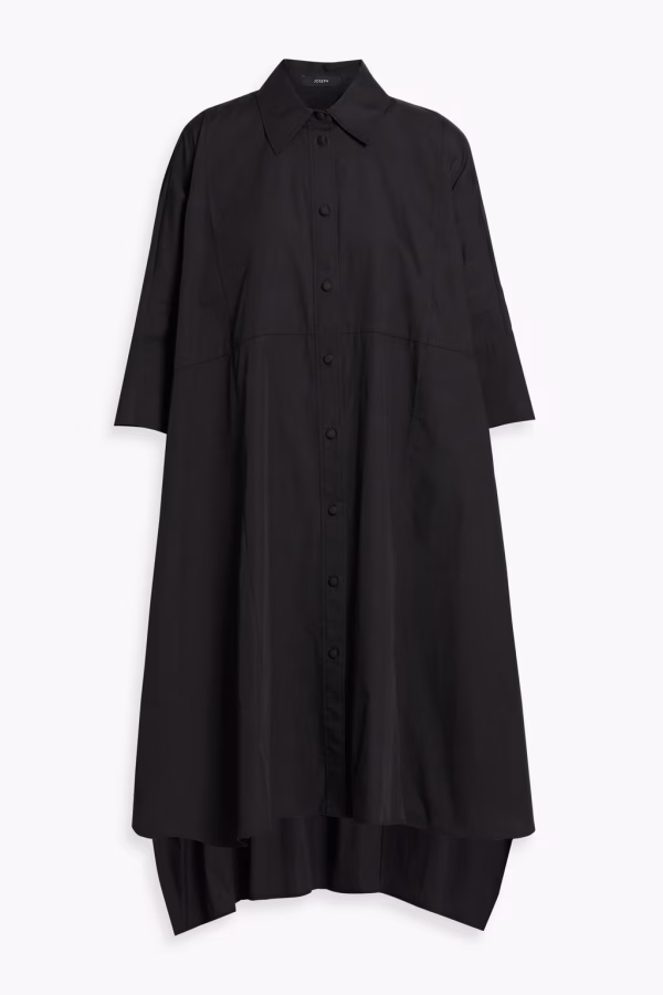 JOSEPH Dania oversized cotton-poplin midi shirt dress